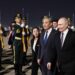 Vladimir Putin arriving in Beijing during official diplomatic visit to China