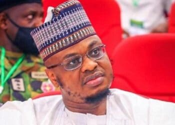 Isa Ali Ibrahim Pantami during a public event amid Gombe APC governorship controversy