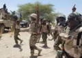 Nigerian troops during security patrol operation in Kogi State