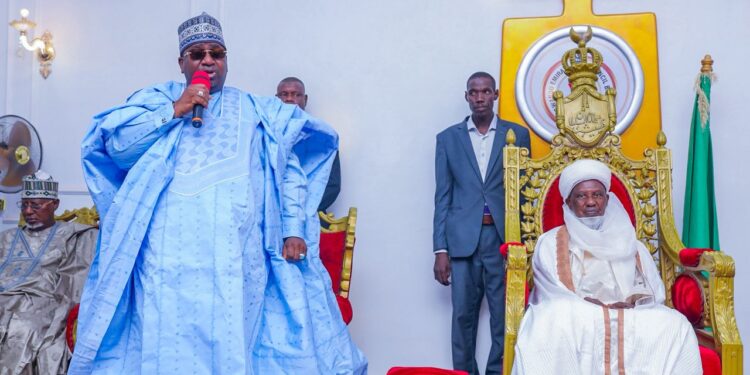Governor Nasir Idris during visit to Emir of Gwandu palace
