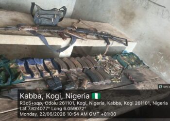 large arms cache intercepted in kogi