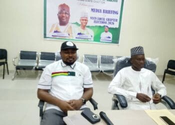 Kebbi NYCN Chairman Ahmed Rufai Khalifa addressing journalists on preparations for local chapter elections in the state.