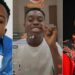 Content creator Peller speaks during a live session while responding to rapper YCee amid the "Olodo Uprising" controversy.