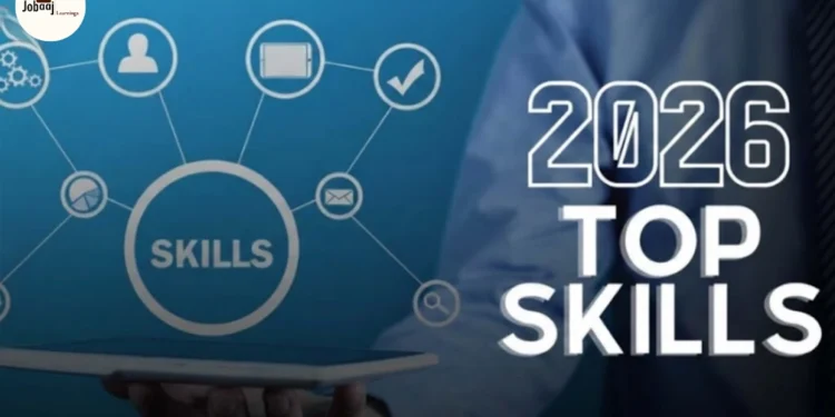 Professional working on laptop showing digital skills for high-income opportunities in 2026