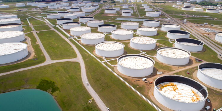 Storage facilities of the U.S. Strategic Petroleum Reserve as emergency oil releases continue amid tensions linked to the Iran conflict.