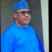Bello Kaoje addressing supporters during a political engagement in Kebbi State.
