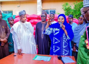 Officials of Bayero University Kano and WOFAN during the signing of the MoU for the SIBLING agricultural entrepreneurship project