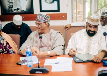 Kebbi State Commissioner for Religious Affairs, Arch. Mohammed Sani Aliyu, briefing journalists on the state's Zakat and Waqf programmes.