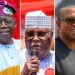 Tinubu Peter Obi and Atiku Abubakar ahead of Nigeria 2027 presidential election