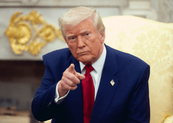 US President Donald Trump announces a White House ban on CNN, MS NOW and Politico.