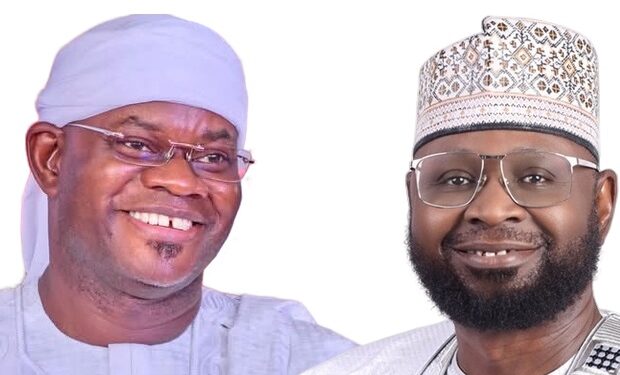 Momoh Obaro and Yahaya Bello in Kogi Central Senate ticket court dispute