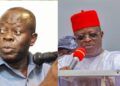 Oshiomhole Accuses Umahi of Bias in Road Funding
