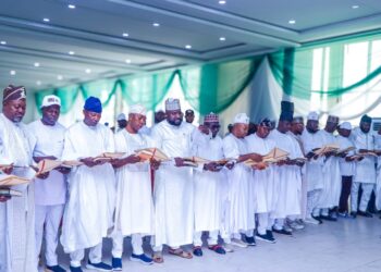 Swearing-in ceremony for Kogi State’s 21 local government chairmen in Lokoja