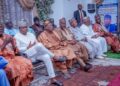 Senator Abdulazeez Yari and Governor Nasir Idris during the APC campaign delegation’s visit to Kebbi