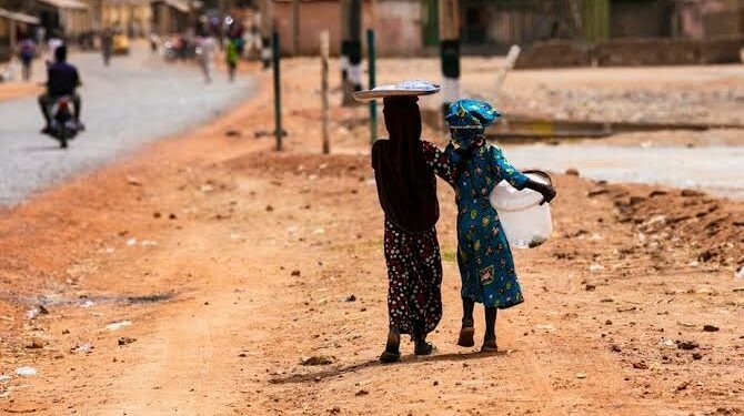 Young girls hawking on the streets in Kogi state